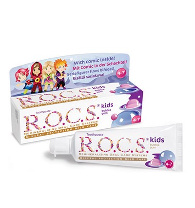 Rocs Kids Balon Sakızlı Diş Macunu - 4-7 Yaş