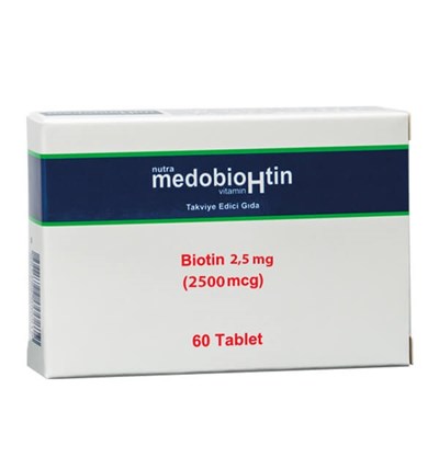 Medohbiotin Biotin 2,5 mg 60 tablet