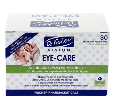 Dr Fischer Eye Care Yetişkin Göz Temizleme Mendili 30'lu