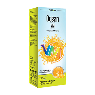 Ocean Vitamin Mineral Portakal Aromalı Şurup 150 ml