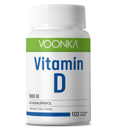 Voonka Vitamin D Yumuşak 102 Kapsül